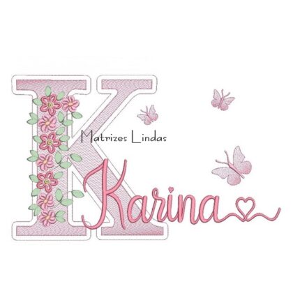 Matriz de Bordado – Nome Karina Matriz de Bordado – Nome Karina