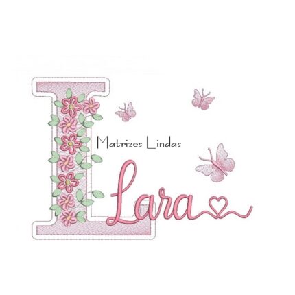 Matriz de Bordado – Nome Lara Matriz de Bordado – Nome Lara