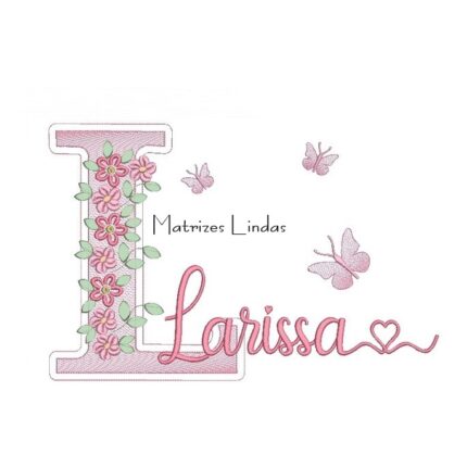 Matriz de Bordado – Nome Larissa Matriz de Bordado – Nome Larissa
