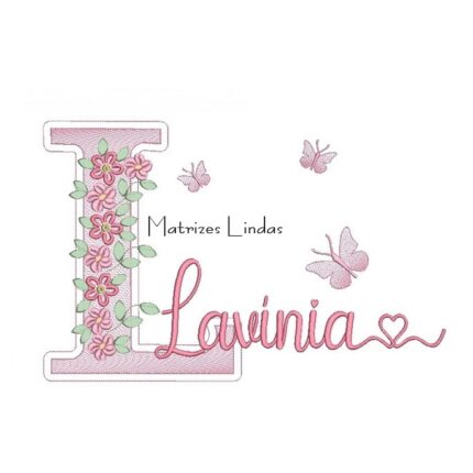Matriz de Bordado – Nome Lavinia Matriz de Bordado – Nome Lavinia