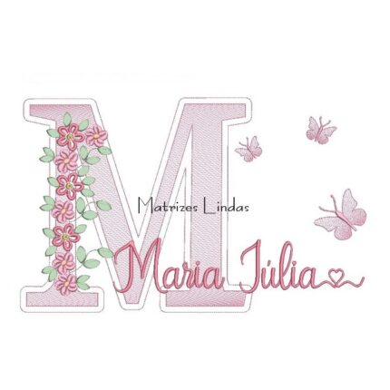 Matriz de Bordado – Nome Maria Julia Matriz de Bordado – Nome Maria Julia