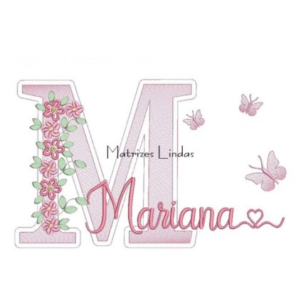 Matriz de Bordado – Nome Mariana Matriz de Bordado – Nome Mariana