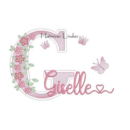 Matriz de Bordado – Nome Giselle Matriz de Bordado – Nome Giselle