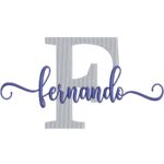 Matriz de Bordado - Nome Fernando Sobreposto