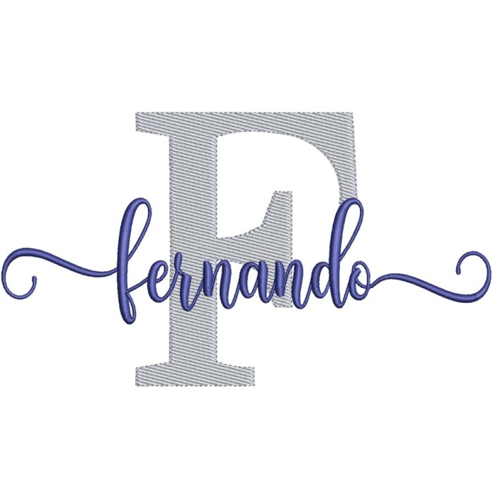 Matriz de Bordado – Nome Fernando