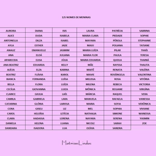 Matriz de Bordado - Coleção 125 Nomes Moldura Floral - Imagem 12