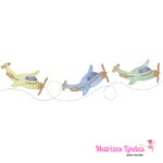 Matriz de Bordado - Aviãozinho com Estrelas