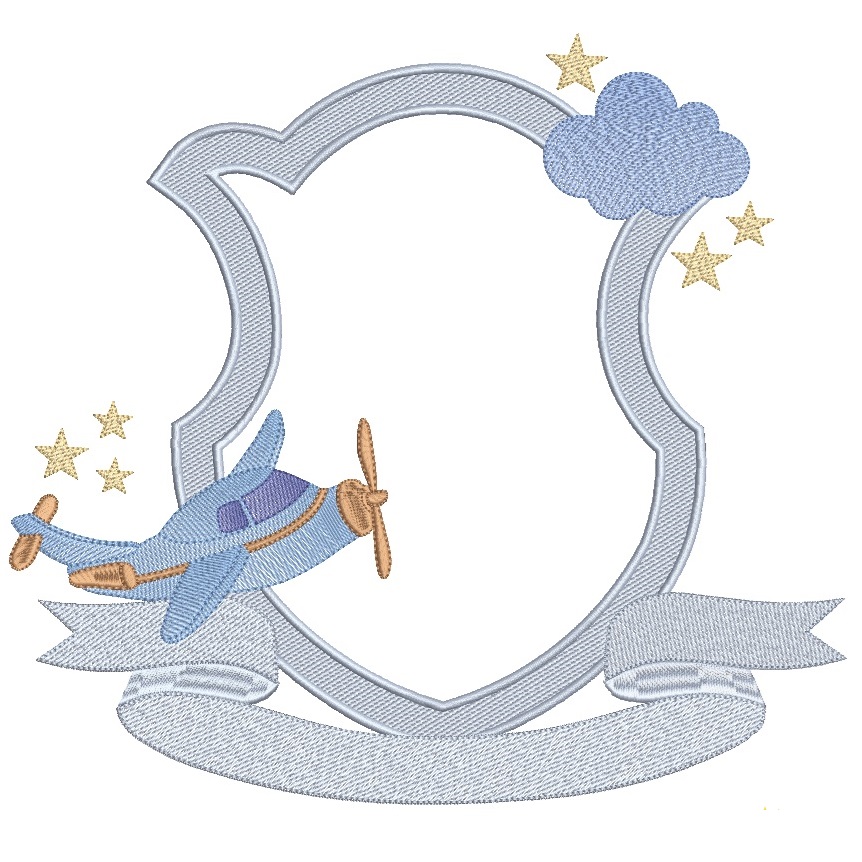 Matriz de Bordado - Brasão Aviãozinho Matriz de Bordado - Brasão Aviãozinho