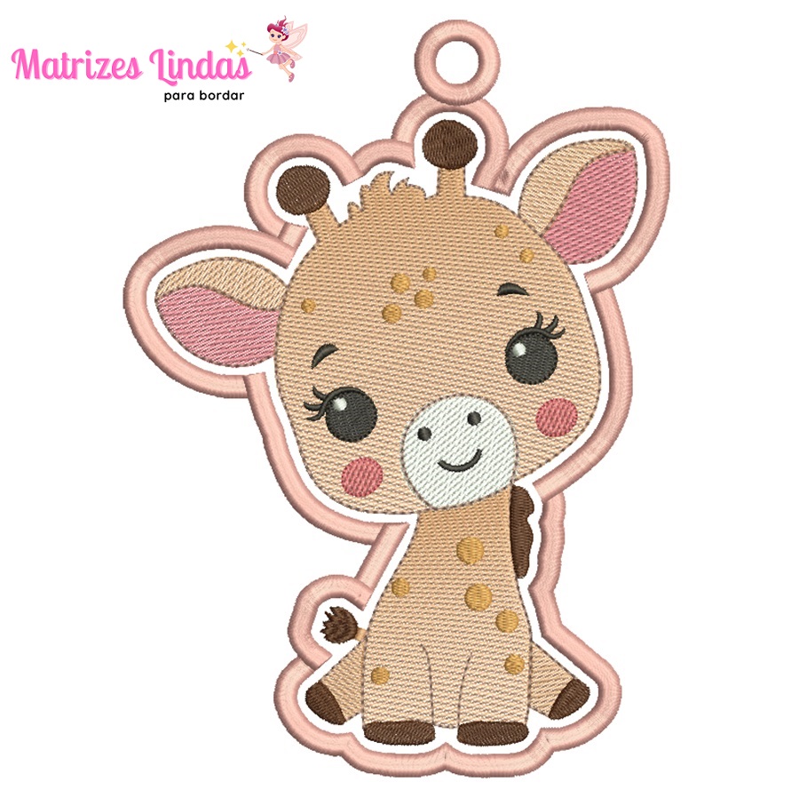 Matriz de Bordado - Chaveiro Girafinha Matriz de Bordado - Chaveiro Girafinha