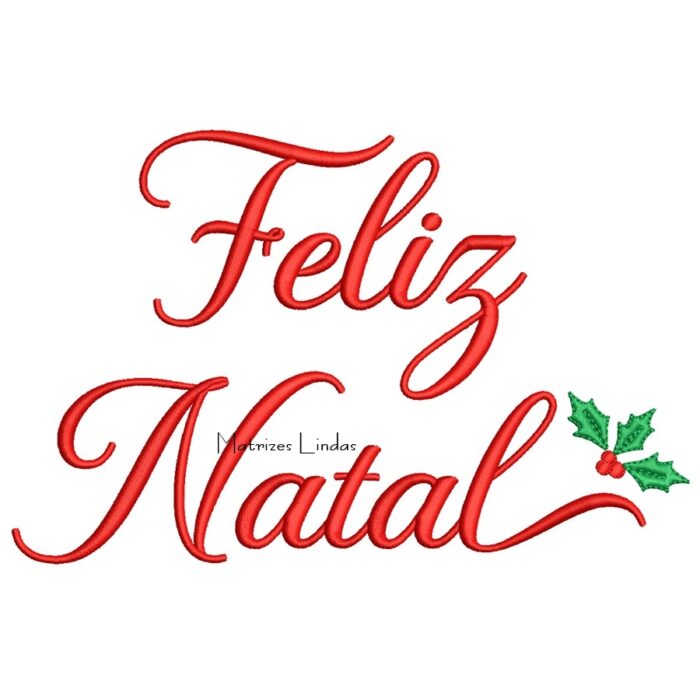 Matriz de Bordado - Feliz Natal 03
