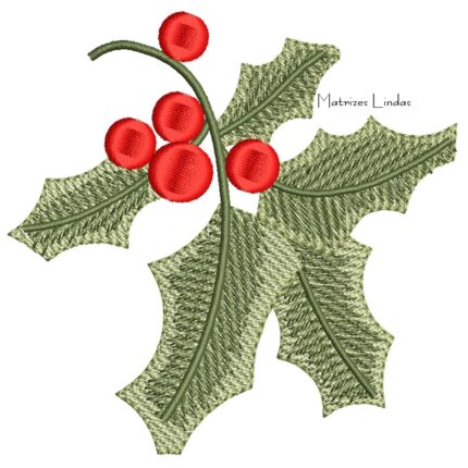 Matriz de Bordado - Folha de Natal