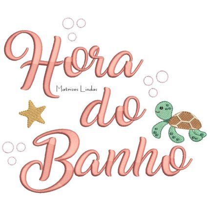 Matriz de Bordado – Fundo do Mar Tartaruga Matriz de Bordado – Fundo do Mar Tartaruga
