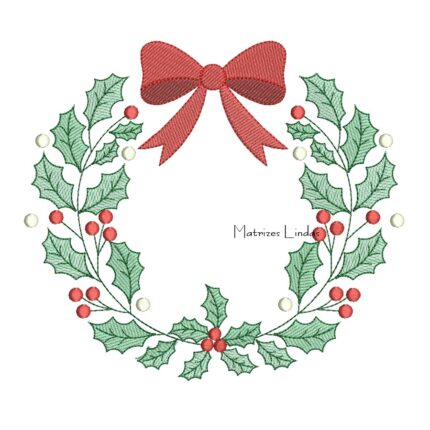 Matriz de Bordado - Guirlanda de Natal 02