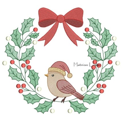 Matriz de Bordado - Guirlanda de Natal 02