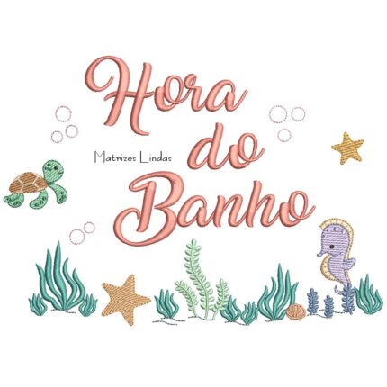 Matriz de Bordado – Hora do Banho
