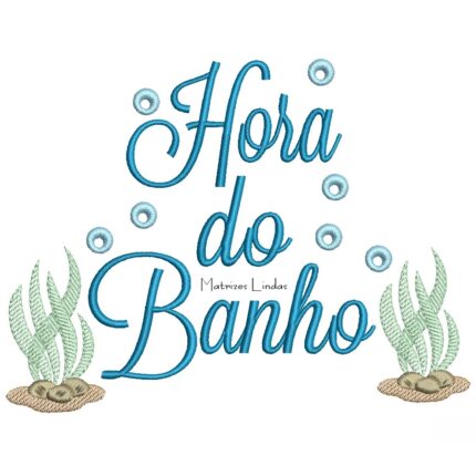 Matriz de Bordado - Hora do Banho 6