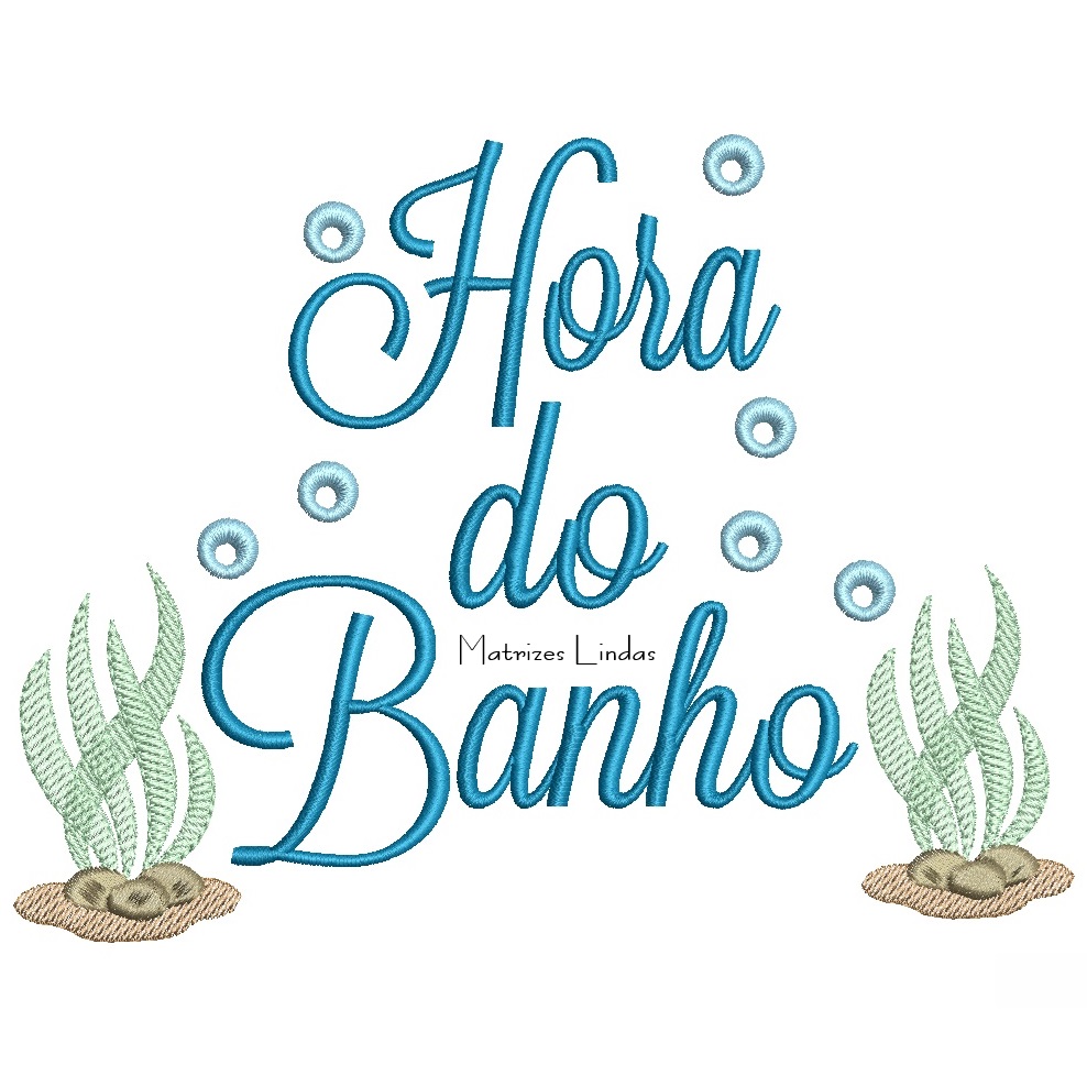 Matriz de Bordado - Hora do Banho 6 Matriz de Bordado - Hora do Banho 6
