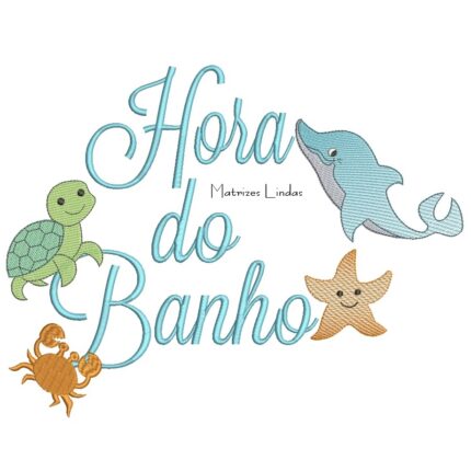 Matriz de Bordado - Hora do Banho 7