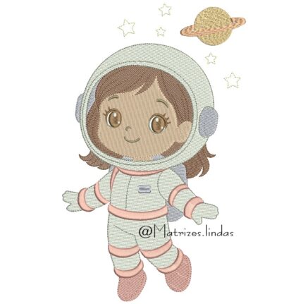 Matriz de Bordado - Menina Astronauta