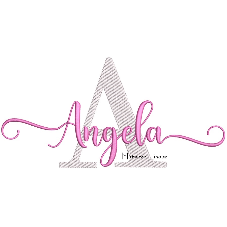 Matriz de Bordado - Nome Angela Matriz de Bordado - Nome Angela