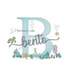 Matriz de Bordado - Nome Bento Fundo do Mar