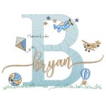 Matriz de Bordado - Nome Bryan com Brinquedos