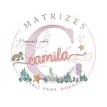 Matriz de Bordado - Nome Camila Fundo do Mar