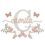 Matriz de Bordado - Nome Camila Raminho Flores