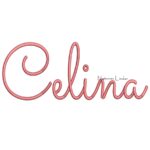 Matriz de Bordado - Nome Celina Letra Cursiva