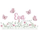Matriz de Bordado - Nome Eva Jardim Flores