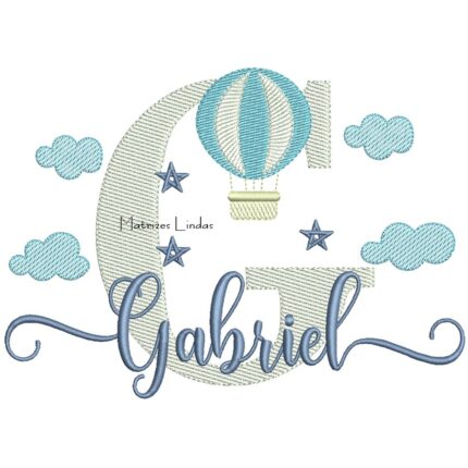Matriz de Bordado - Nome Gabriel