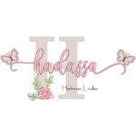 Matriz de Bordado - Nome Hadassa com Borboletas