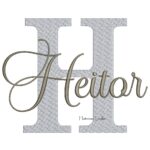 Matriz de Bordado - Nome Heitor Sobreposto