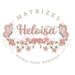 Matriz de Bordado - Nome Heloísa com Raminho