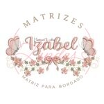 Matriz de Bordado - Nome Izabel com Raminho