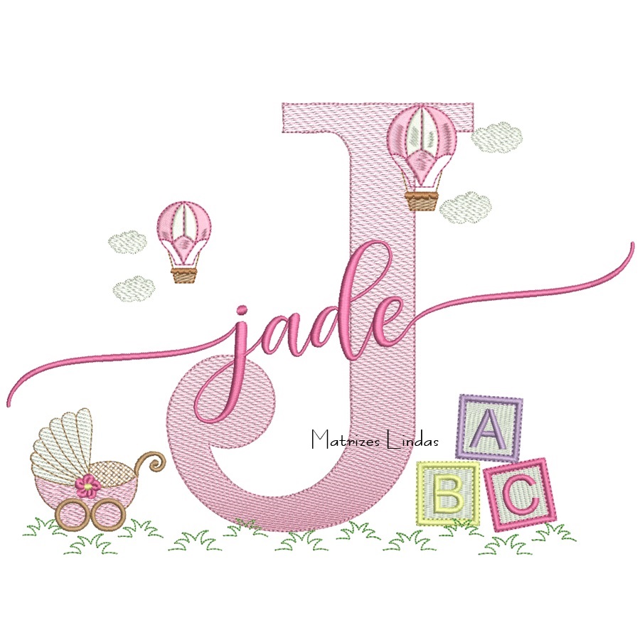 Matriz de Bordado - Nome Jade Matriz de Bordado - Nome Jade