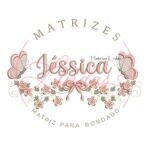 Matriz de Bordado - Nome Jéssica com Raminho
