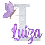 Matriz de Bordado - Nome Luíza Sobreposto