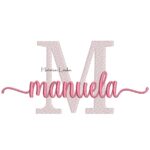 Matriz de Bordado - Nome Manuela Sobreposto