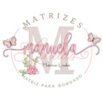 Matriz de Bordado - Nome Manuela com Borboletas
