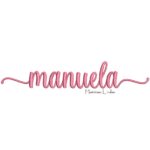 Matriz de Bordado - Nome Manuela com Cabinho