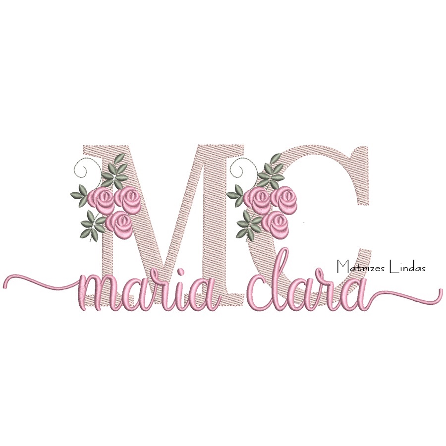 Matriz de Bordado - Nome Maria Clara Matriz de Bordado - Nome Maria Clara