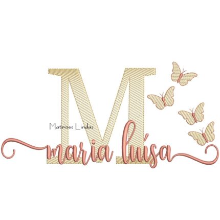 Matriz de Bordado - Nome Maria Luísa
