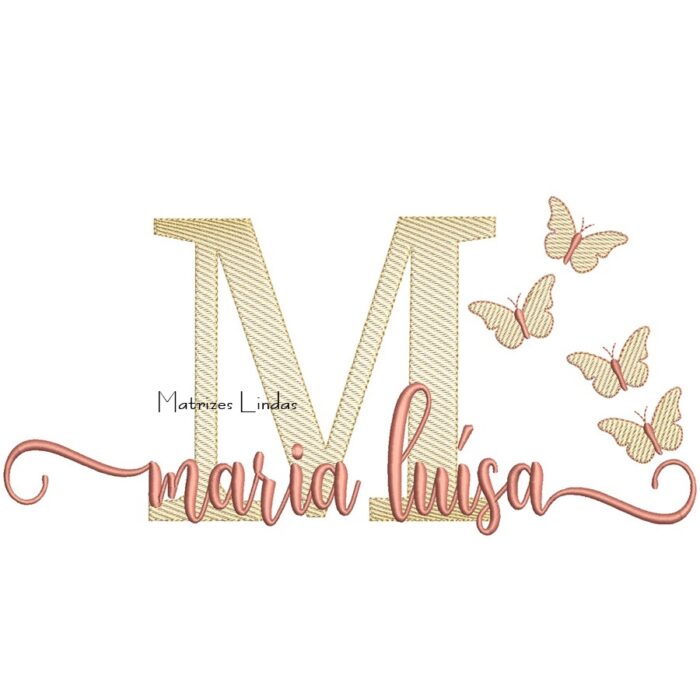 Matriz de Bordado - Nome Maria Luísa