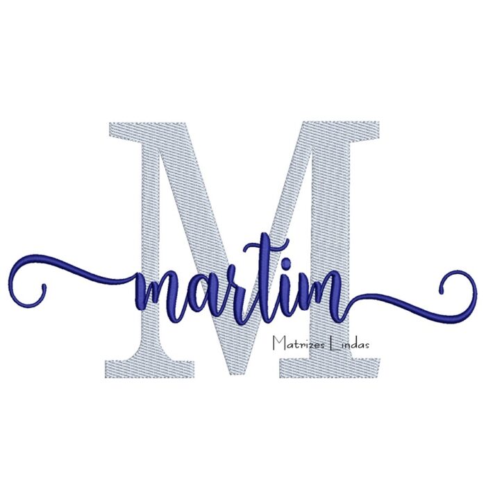 Matriz de Bordado - Nome Martim Sobreposto