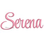 Matriz de Bordado - Nome Serena Letra Cursiva
