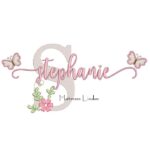 Matriz de Bordado - Nome Stephanie Borboletas