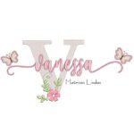 Matriz de Bordado - Nome Vanessa Borboletas