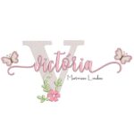 Matriz de Bordado - Nome Victória Borboletas