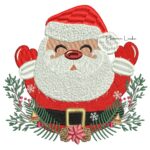 Matriz de Bordado - Papai Noel com Ramo